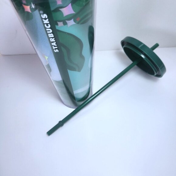 Starbucks For Life 2020 Tumbler with Straw 24 Ounces Venti Green Limited Edition - Picture 10 of 12